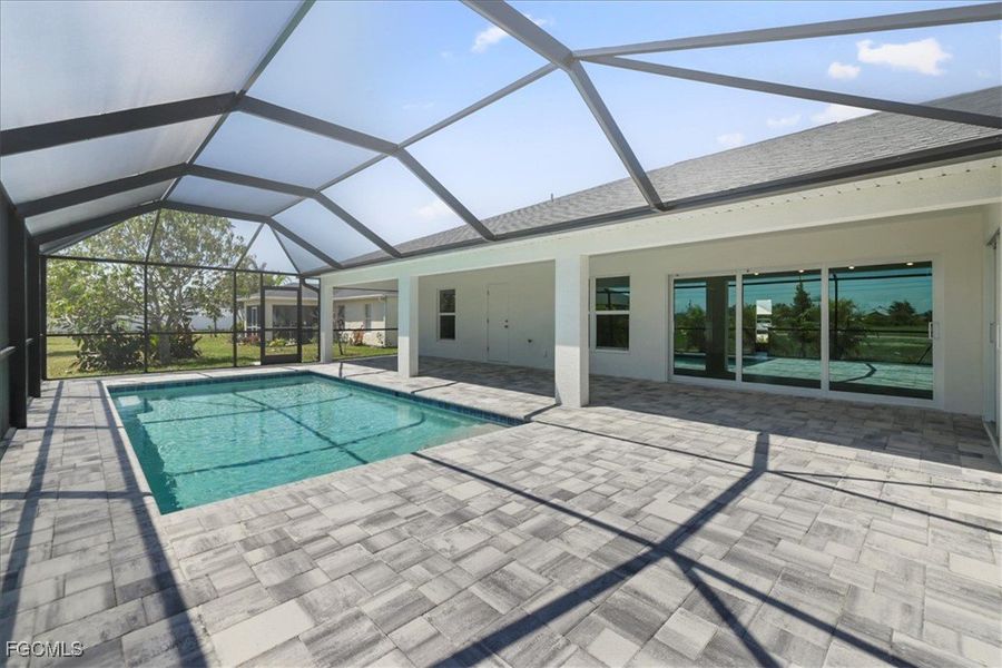 Exterior details and patio area of a home in Cape Coral, Cape Coral (Image 4). Exterior details and patio area of a home in Cape Coral, Cape Coral (Image 4).