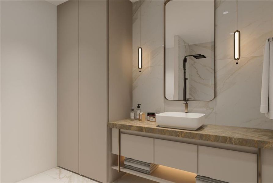 Furnished interior view inside a new home in , Sugar Hill (Image 39).