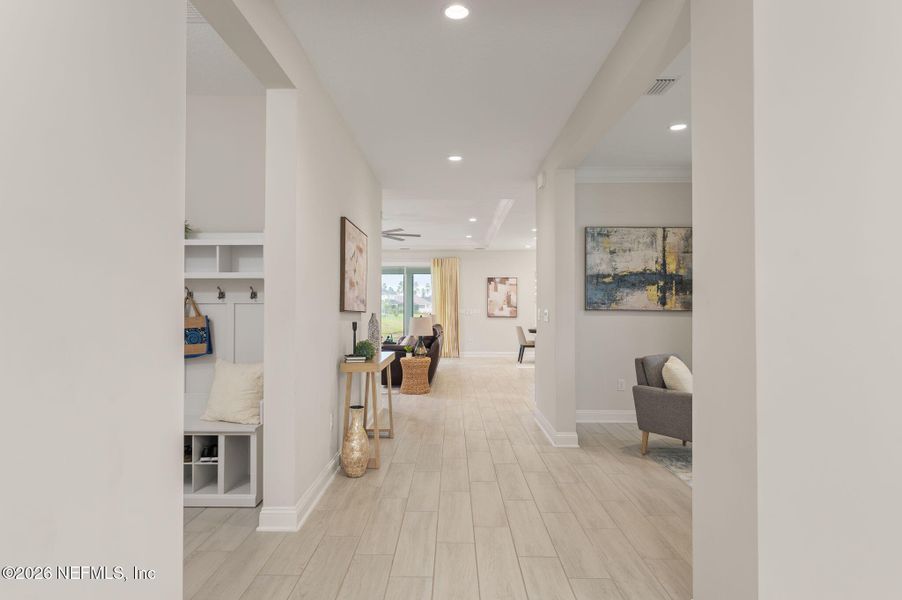 Furnished interior view inside a new home in , St. Augustine (Image 11).