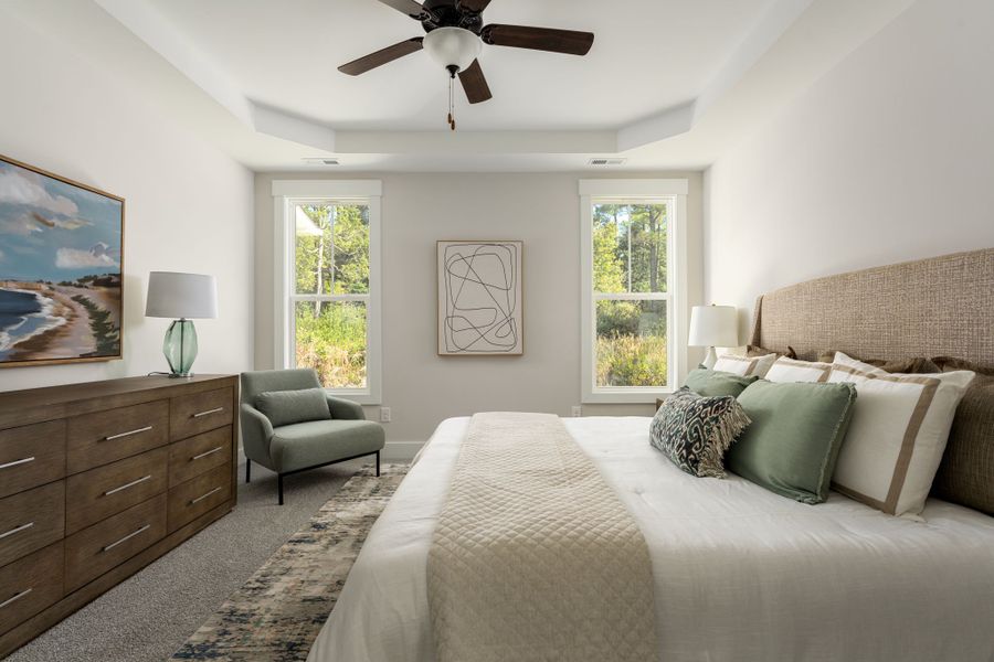 Representative furnished interior of a home built from the Beaufort by Stevens Fine Homes in Murray Woods, Wilmington (Image 10).