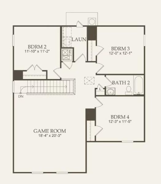 Centex Homes, Granville floor plan