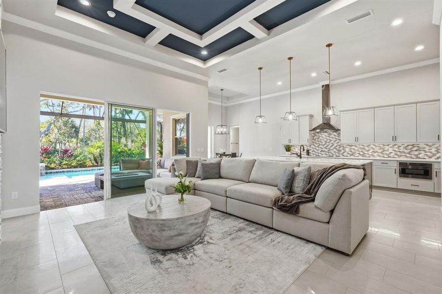 Furnished interior view inside a new home in , Palm Coast (Image 43).