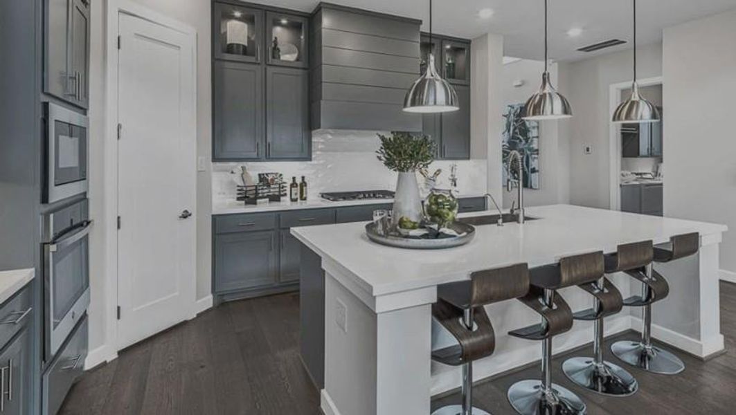 Furnished interior view inside a new home in Avalon at Friendswood, Friendswood (Image 8). Furnished interior view inside a new home in Avalon at Friendswood, Friendswood (Image 8).