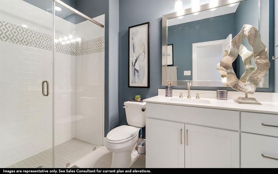 Furnished interior view inside a new home in Green Meadows, Celina (Image 24).