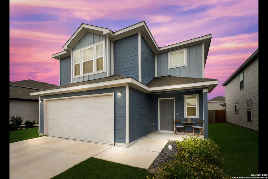 Front exterior of a new home in Winding Brook, San Antonio, TX, highlighting curb appeal (Image 24).