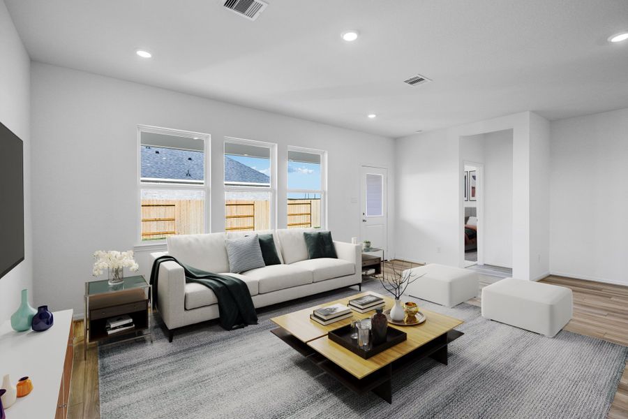 Furnished interior view inside a new home in Brookewater 45s, Rosenberg (Image 5).