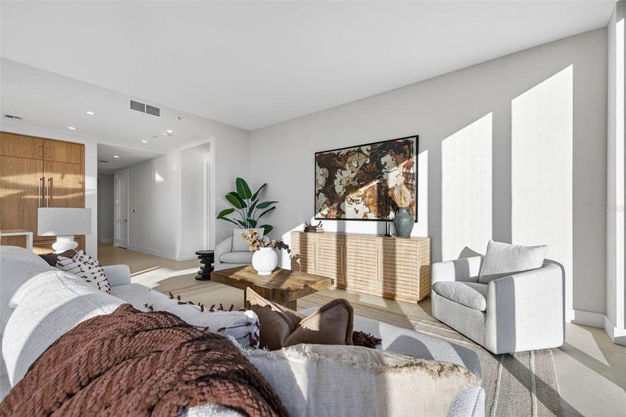 Furnished interior view inside a new home in , St. Petersburg (Image 7).