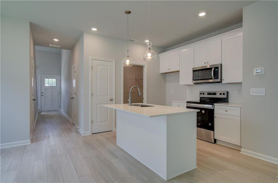 Furnished interior view inside a new home in Enclave at Evergreen, Fairburn (Image 7).