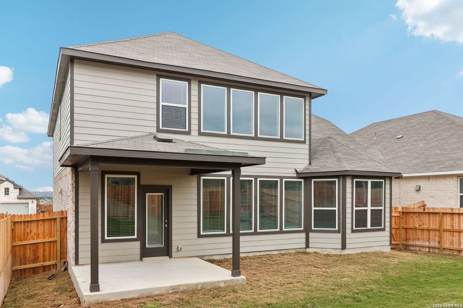 Exterior details and patio area of a home in Sagebrooke - Classic Series, San Antonio (Image 4).