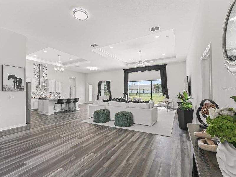 Furnished interior view inside a new home in , Ocala (Image 53).