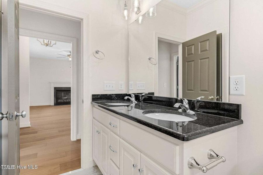 Full bath # 2, granite, tile floor