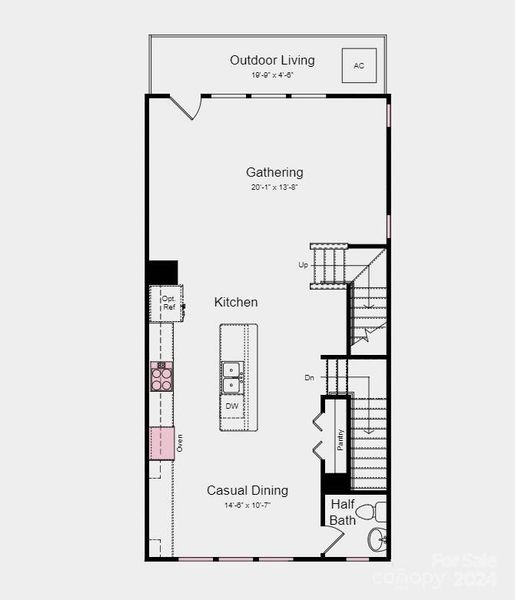 Structural options added include: ledge in owner's shower.