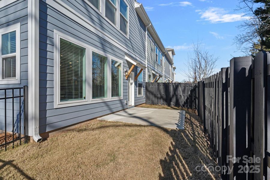 Patio and Fence