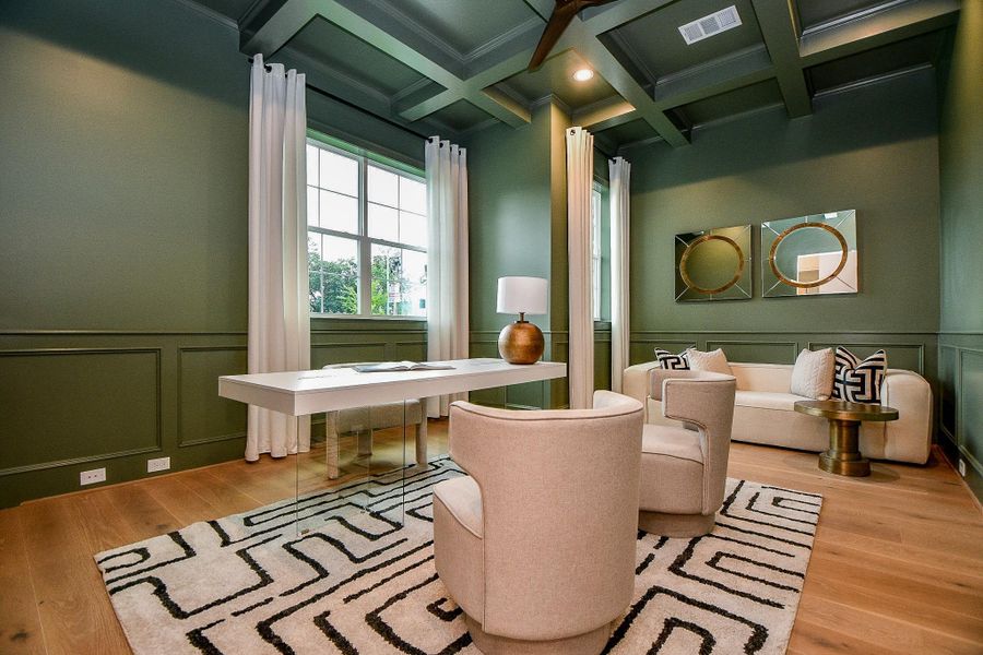 Furnished interior view inside a new home in , Houston (Image 19).