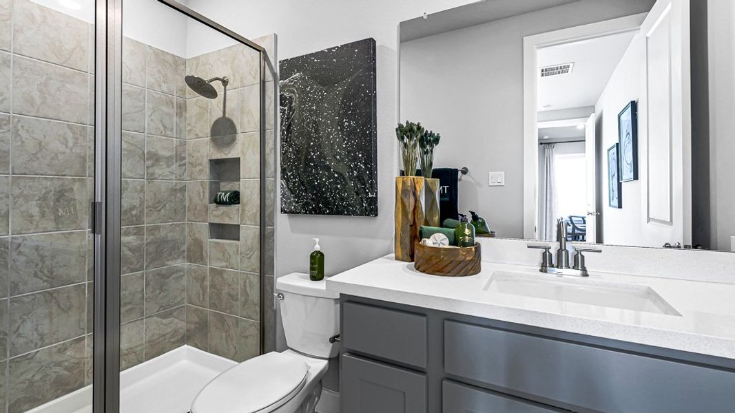 Furnished interior view inside a new home in Avalon at Cypress, Cypress (Image 19).