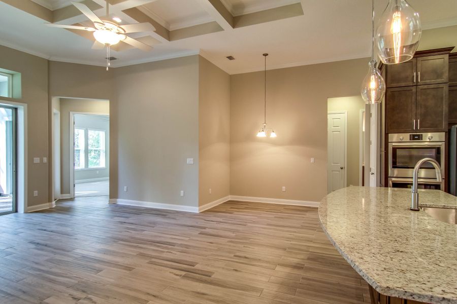 Representative unfurnished interior of a home built from the Lena by Riverside Homes in Hidden Creek at SilverLeaf 70' Series, St. Augustine (Image 18).