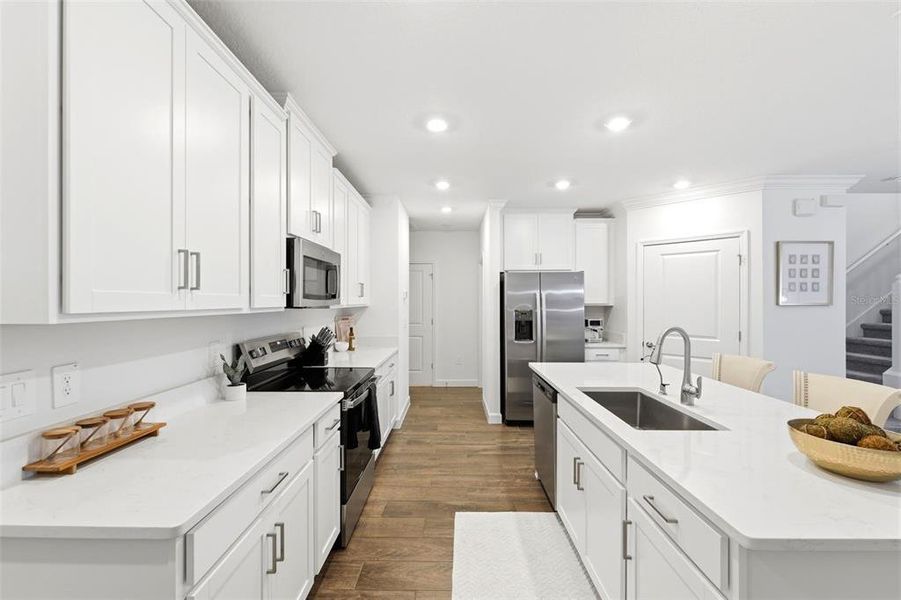 Furnished interior view inside a new home in , San Antonio (Image 8).