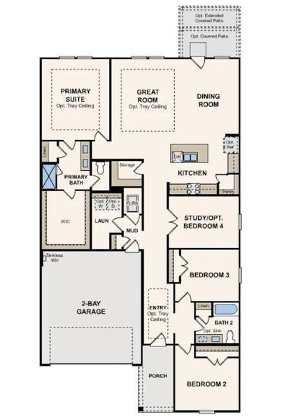 2D floor plan layout of this home in Fulshear Junction, Fulshear, TX (Image 2). 2D floor plan layout of this home in Fulshear Junction, Fulshear, TX (Image 2).