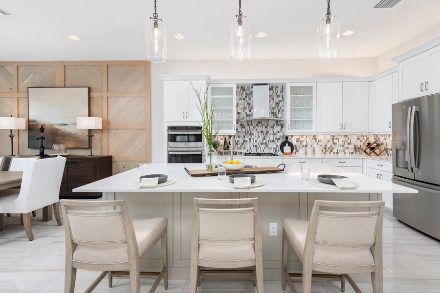 Furnished interior view inside a new home in Valencia Parc at Riverland, Port St. Lucie (Image 5).