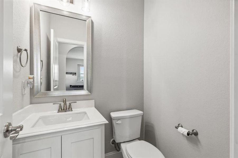 Downstairs half bath