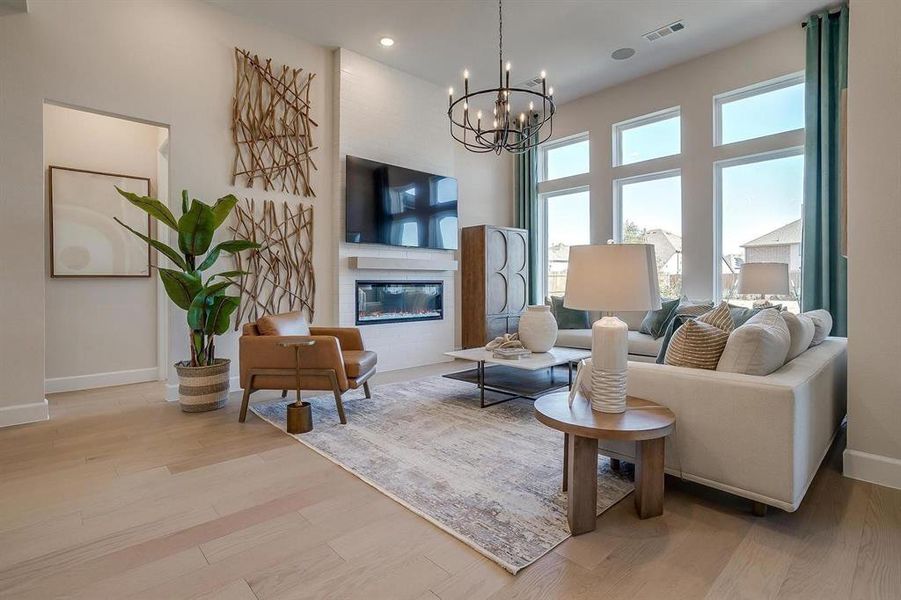 Furnished interior view inside a new home in Devonshire, Forney (Image 3).