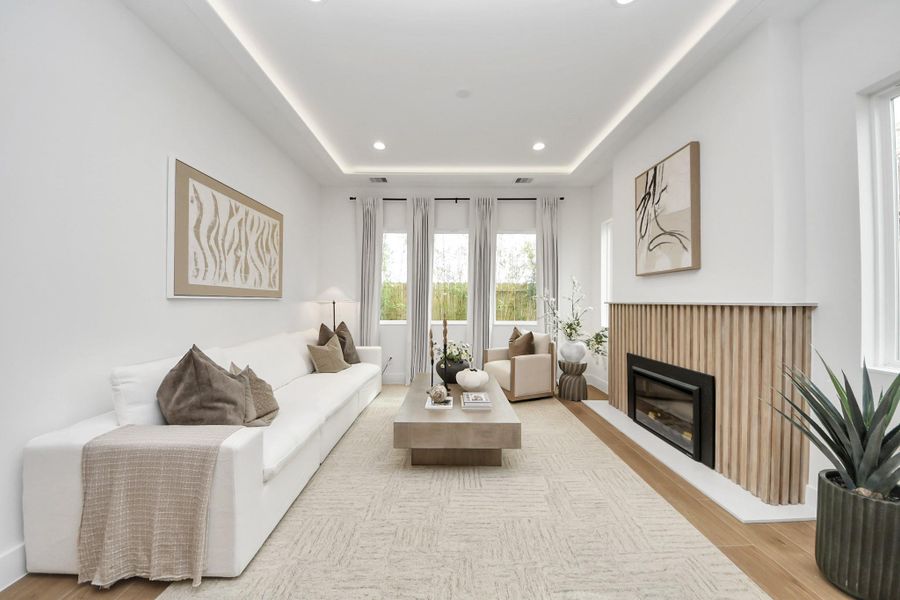 Furnished interior view inside a new home in , Houston (Image 31).