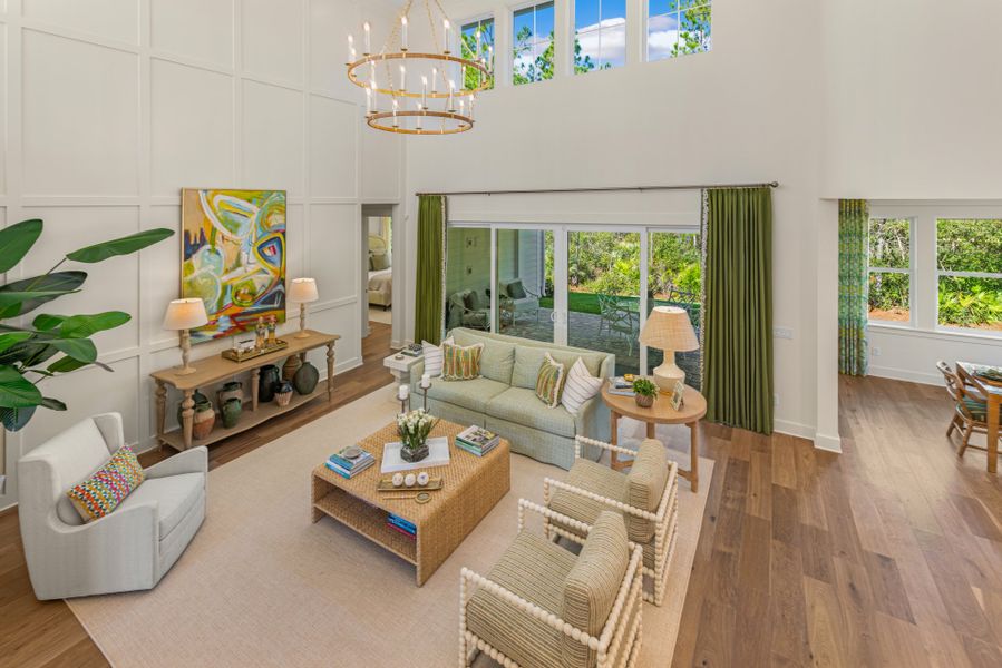 Representative furnished interior of a home built from the Seaside by Riverside Homes in Hidden Creek at SilverLeaf, St. Augustine (Image 12). Representative furnished interior of a home built from the Seaside by Riverside Homes in Hidden Creek at SilverLeaf, St. Augustine (Image 12).