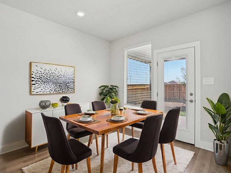 Furnished interior view inside a new home in Fox Falls, Boerne (Image 3). Furnished interior view inside a new home in Fox Falls, Boerne (Image 3).