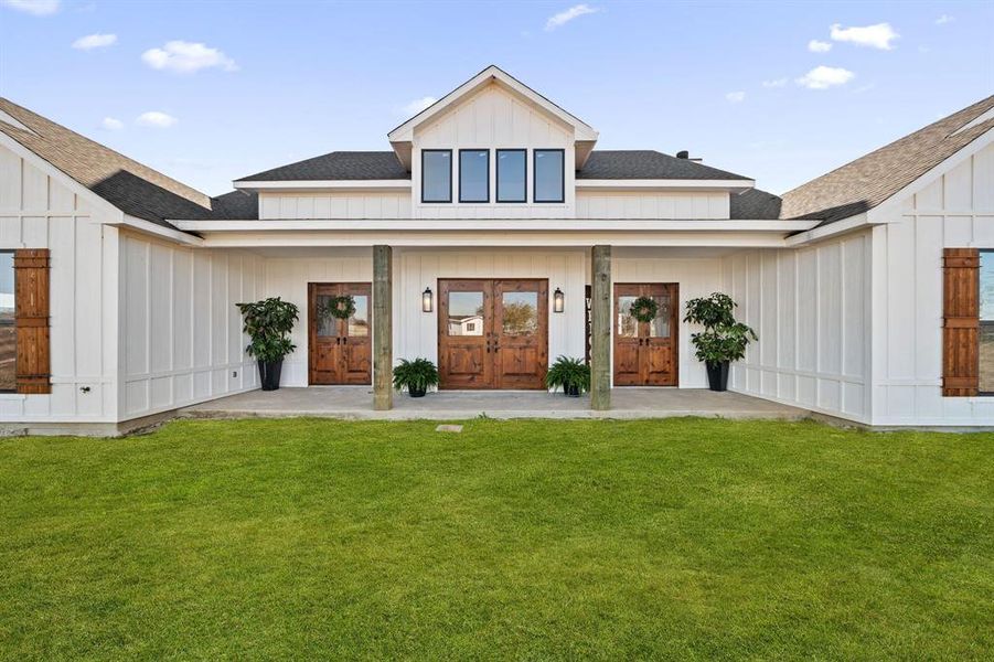 Front exterior of a new home in , Terrell, TX, highlighting curb appeal (Image 1). Front exterior of a new home in , Terrell, TX, highlighting curb appeal (Image 1).
