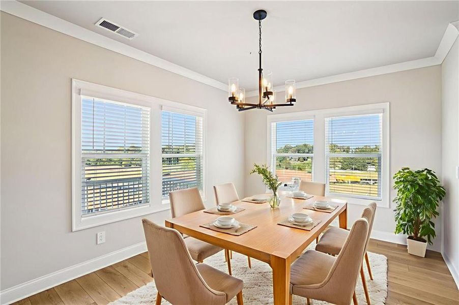 Furnished interior view inside a new home in Hemingway - Highland Series, Cumming (Image 15).
