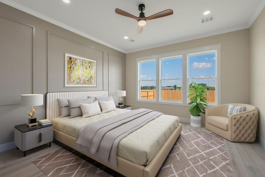 Furnished interior view inside a new home in , College Station (Image 9).