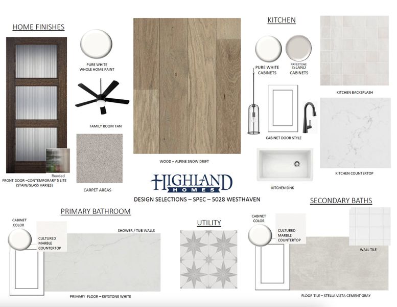 Sample of building materials used in homes in Gateway Village - The Reserve: 50ft. lots, Denison (Image 24). Sample of building materials used in homes in Gateway Village - The Reserve: 50ft. lots, Denison (Image 24).