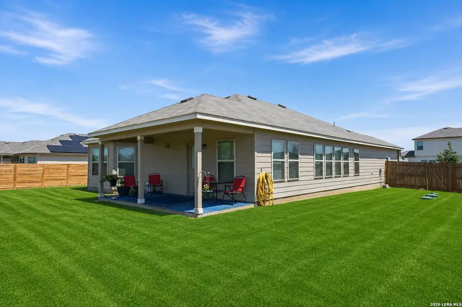Exterior details and patio area of a home in , Atascosa (Image 3).