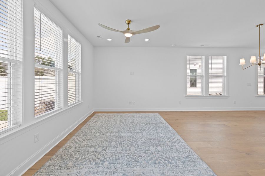 Representative unfurnished interior of a home built from the The Juniper by RobuckHomes in Kennebec Crossing, Angier (Image 78).