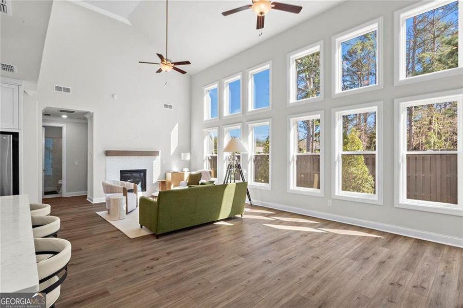 Furnished interior view inside a new home in Promenade at Sawnee Village, Cumming (Image 8).