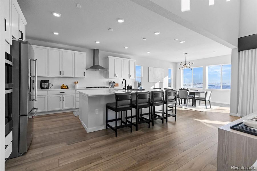 Furnished interior view inside a new home in Trails at Smoky Hill, Parker (Image 14).