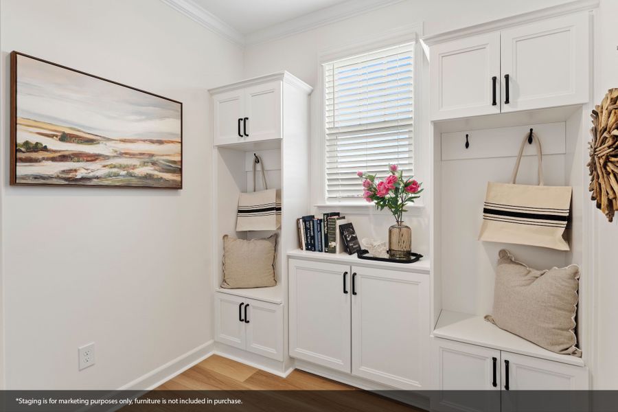 Furnished interior view inside a new home in Foxhall Landing, Easley (Image 25). Furnished interior view inside a new home in Foxhall Landing, Easley (Image 25).