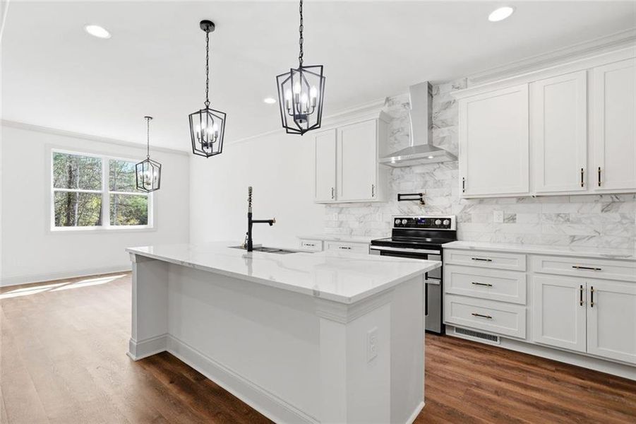 Furnished interior view inside a new home in , Dawsonville (Image 12).