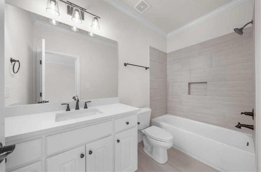 Furnished interior view inside a new home in , Canton (Image 45).