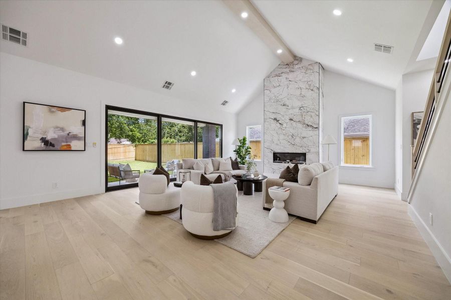 Furnished interior view inside a new home in , Houston (Image 16).
