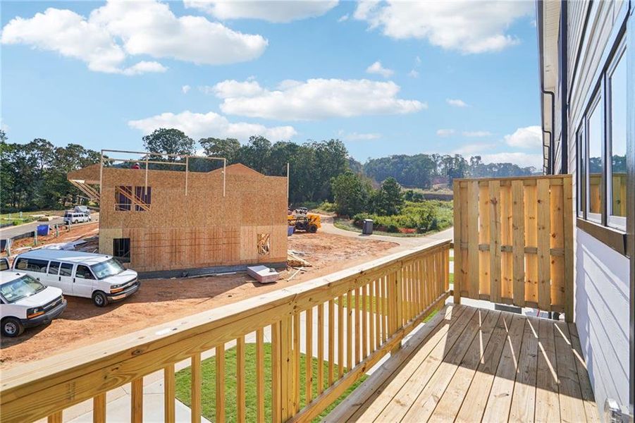 Exterior details and patio area of a home in Hemingway - Highland Series, Cumming (Image 26).