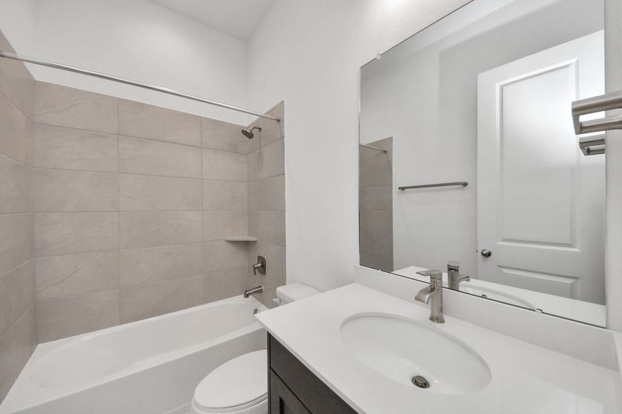 Furnished interior view inside a new home in Marvida, Cypress (Image 12).