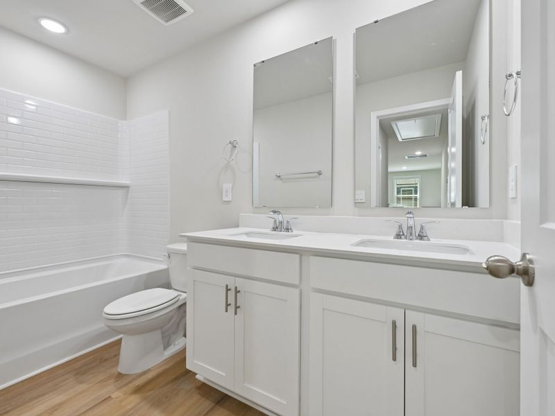 Furnished interior view inside a new home in The Heritage at Buffaloe Reserve, Raleigh (Image 8). Furnished interior view inside a new home in The Heritage at Buffaloe Reserve, Raleigh (Image 8).