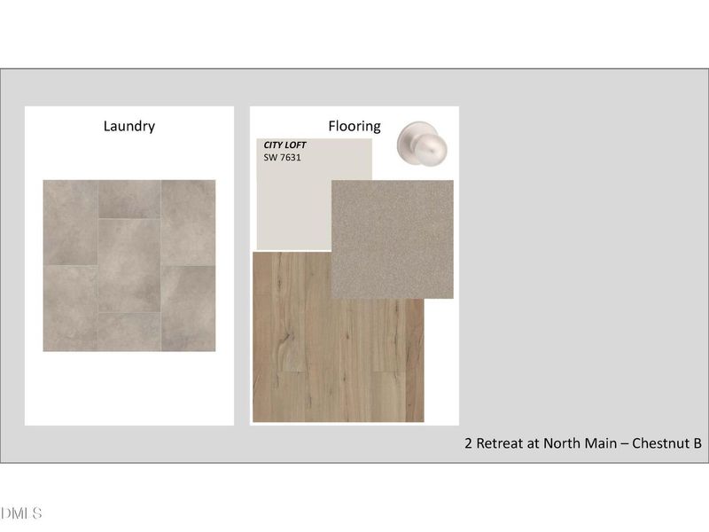 Sample of building materials used in homes in Retreat at North Main, Lillington (Image 25).