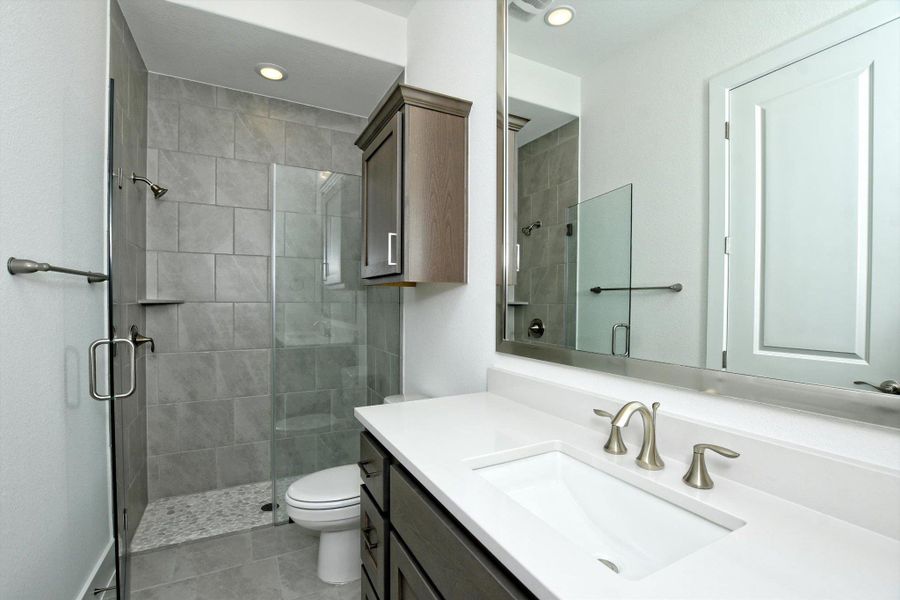 Furnished interior view inside a new home in ClearWater Ranch, Liberty Hill (Image 6). Furnished interior view inside a new home in ClearWater Ranch, Liberty Hill (Image 6).