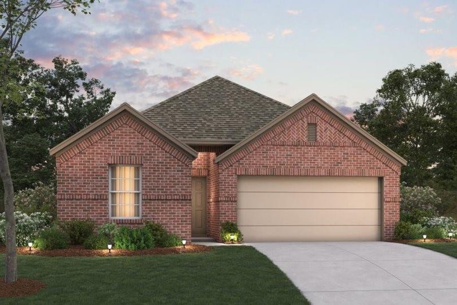 Front exterior of a new home in Forest Park, Princeton, TX, highlighting curb appeal (Image 1).