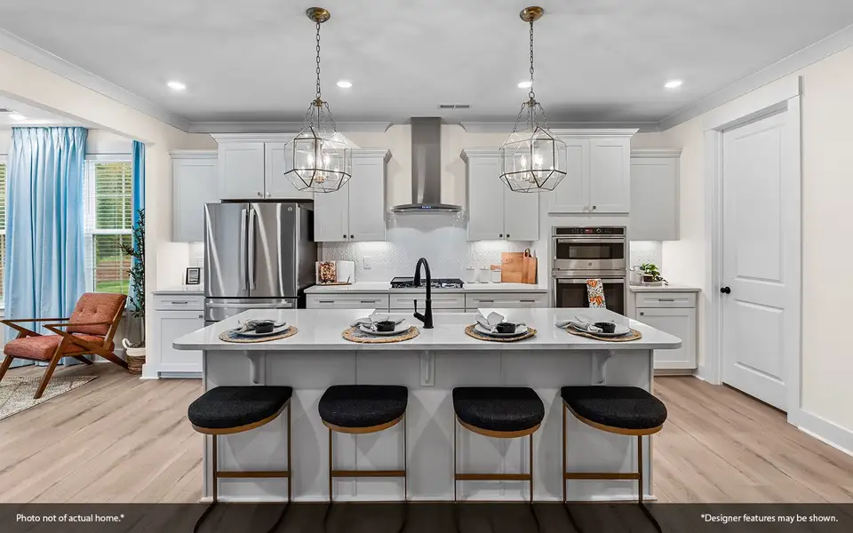 Furnished interior view inside a new home in Indigo at Abbey Preserve, Wilmington (Image 4).