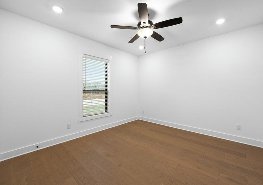 The secondary bedrooms in this home are the perfect space for children's bedrooms or guest rooms.