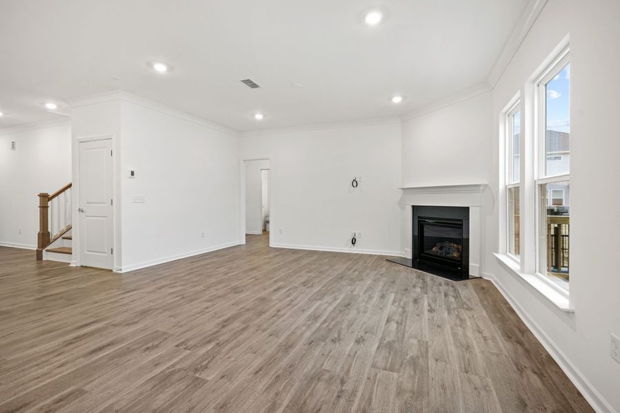 Spacious, unfurnished interior of a new home in Bryton, Huntersville (Image 51).