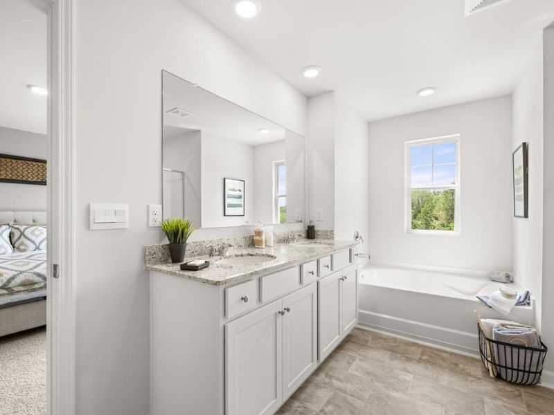 Furnished interior view inside a new home in Parkside at Carter Grove, Cartersville (Image 4). Furnished interior view inside a new home in Parkside at Carter Grove, Cartersville (Image 4).